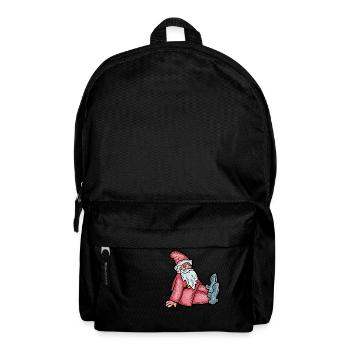 Weihnachtsmann - Rucksack - Schwarz - Vorne