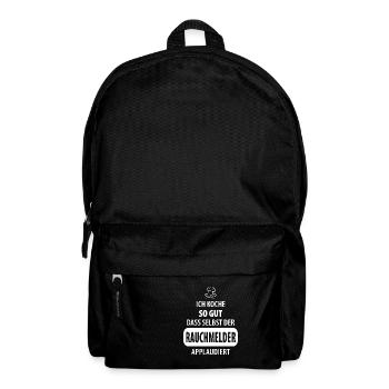ICH koche so gut dass selbst der Rauchmelder - Rucksack - Schwarz - Vorne