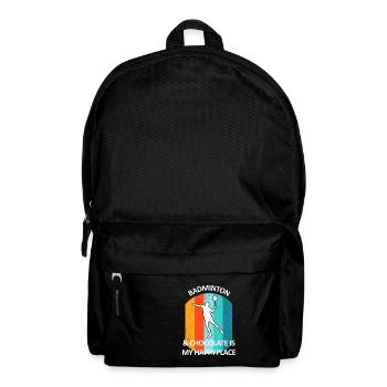 Badminton Federball Badmintonspieler Schokolade - Rucksack - Schwarz - Vorne