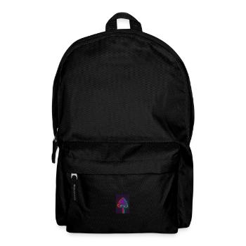 Trippy Pilz - Rucksack - Schwarz - Vorne