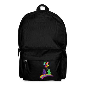 Kidcore Gummy Bears Balloons Couleurs arc-en-ciel - Sac à dos - noir - Devant
