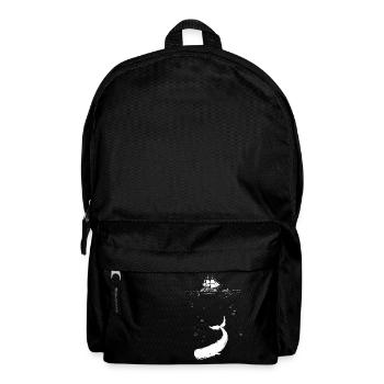 Moby Dick with ship - Backpack - black - Front