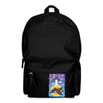 I believe I can fly.Penguin is flying. - Backpack - black - Front