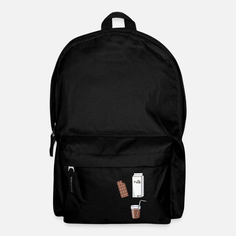 schokomilch Milch Schokolade - Rucksack - Schwarz