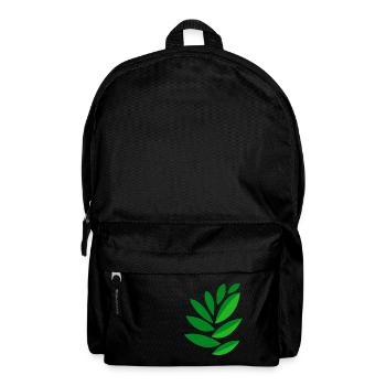 drawing leaves - Backpack - black - Front