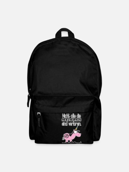 Not all those who wander around are lost... - Backpack - black