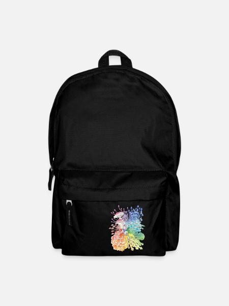 Champignons arc-en-ciel / diversité - Sac à dos - noir