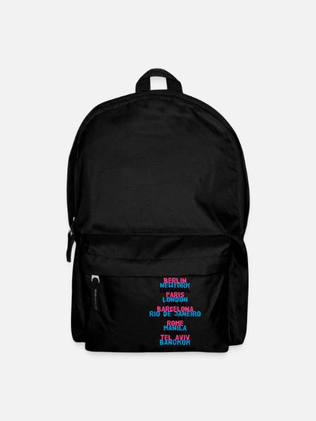 Berlin New York Istanbul Paris London Tokyo - Backpack - black