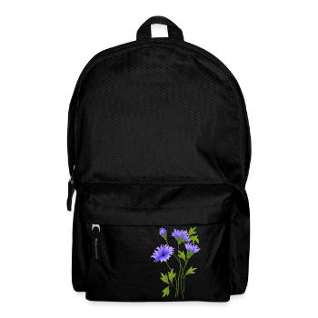 Blue flowers - Backpack - black - Front