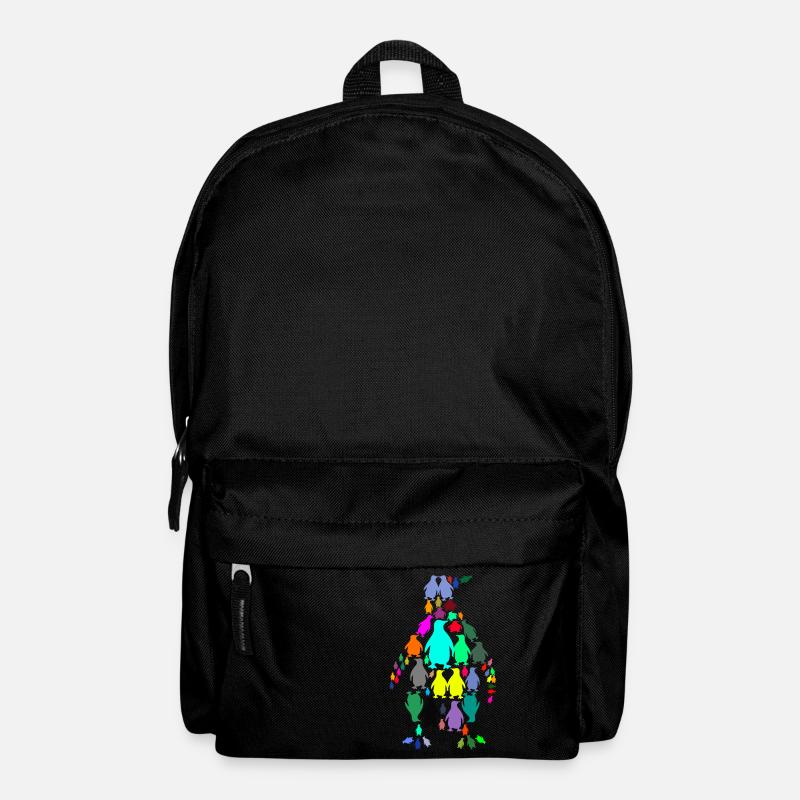 Pinguine im Pinguin - Rucksack - Schwarz