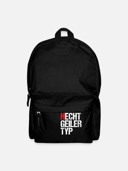 Hecht geiler Typ - Rucksack - Schwarz