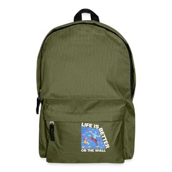 Wall Climbing Bouldering - Backpack - olive green - Front