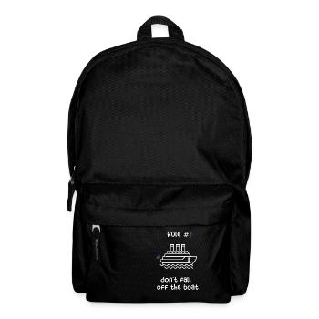 KREUZFAHRTSCHIFF - WEISS-BLAUES KREUZFAHRTSCHIFF - Rucksack - Schwarz - Vorne