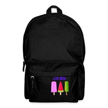 LECK mich ! Das Eis für den Sommer - Rucksack - Schwarz - Vorne