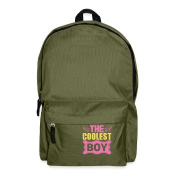 DER COOLSTE JUNGE - Rucksack - Olivgrün - Vorne