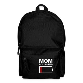 mom of 1 HUSBAND - Rucksack - Schwarz - Vorne