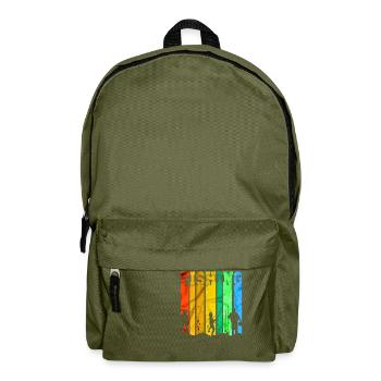 fisch, fisch, angeln, see, meer, angeln, fauna, exotisch - Rucksack - Olivgrün - Vorne