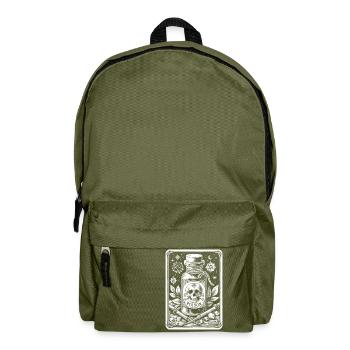 Gift-Fläschchen 1 - Rucksack - Olivgrün - Vorne