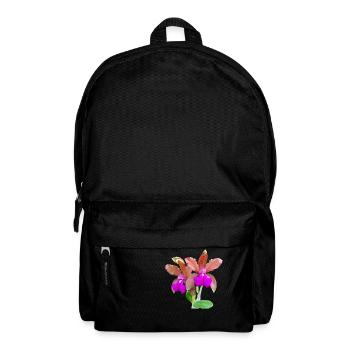 Orchid Cattleya Hybrid Bronze Blossom Orchids - Backpack - black - Front