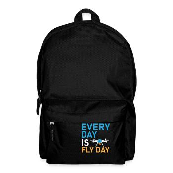 Every Day Is Fly Day Drone Pilot RC Flight - Backpack - black - Front