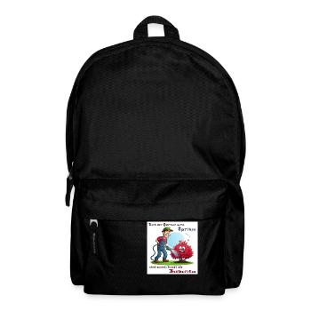 Holt der Gärtner seine Spritze - Rucksack - Schwarz - Vorne