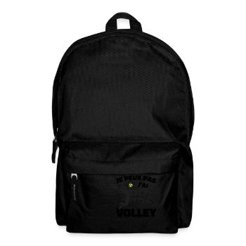 Ich kann nicht Volleyball spielen - Rucksack - Schwarz - Vorne