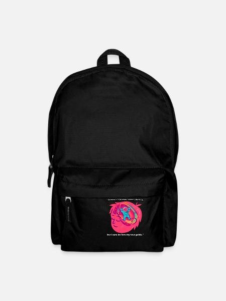 Autism Quote T-Shirt - Backpack - black