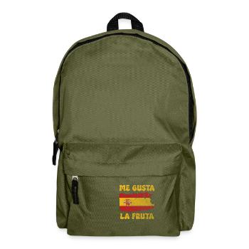 I like the fruit meme spain flag ayarez - Backpack - olive green - Front