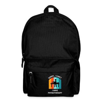 Physical Therapist Humorous Gift Saying Funny - Backpack - black - Front