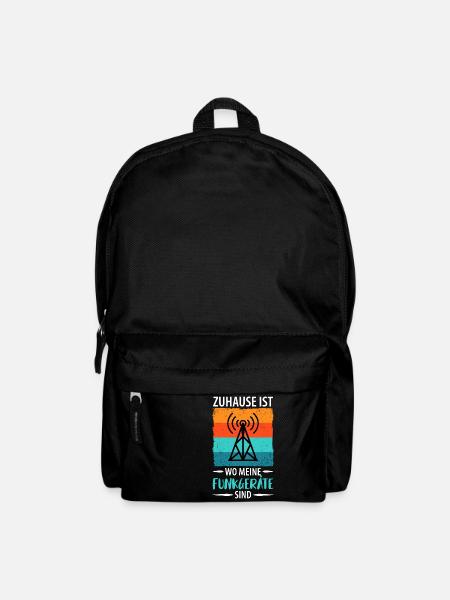 Amateurfunk Funker Funkgerät Funkamateur Vintage - Rucksack - Schwarz