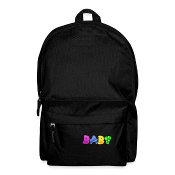 Baby Eltern Kind Geschenk Sprüche Geburt Mama Papa - Rucksack - Schwarz - Vorne