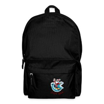 Surfing Santa - Rucksack - Schwarz - Vorne