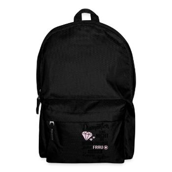Fotografin: Diamanten? ich will Kamera & Objektive - Rucksack - Schwarz - Vorne