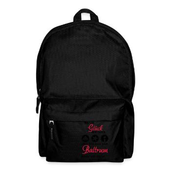 Glück Baltrum - Rucksack - Schwarz - Vorne