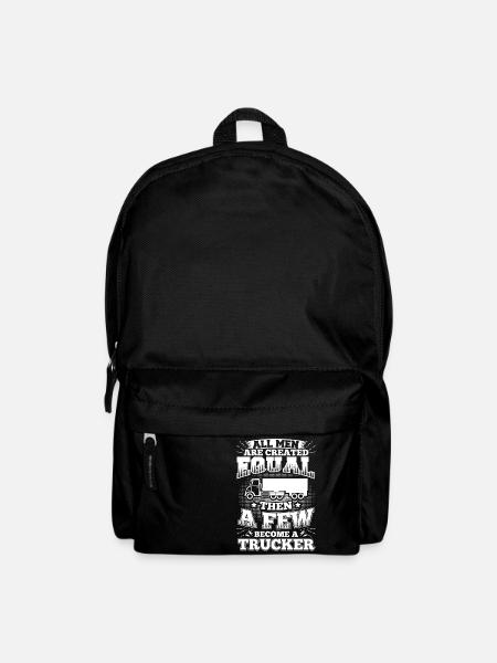 Funny Trucker Hat All Men Equal - Backpack - black