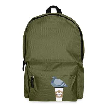 Coffee Love Pigeon Friend - Rucksack - Olivgrün - Vorne