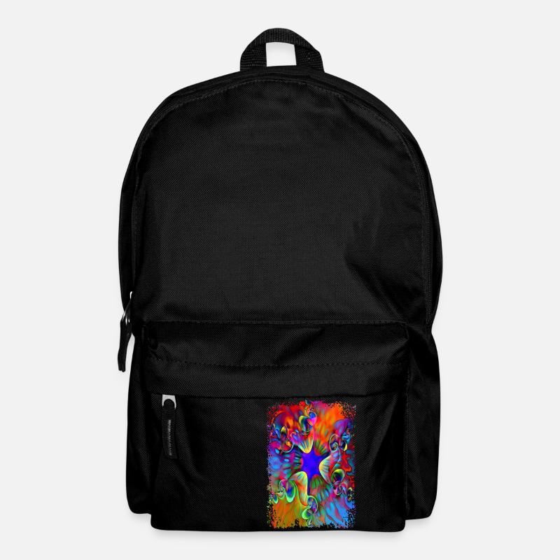 psychedelic power flower - Rucksack - Schwarz