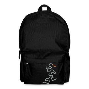 Schnecke mit Schleim - Rucksack - Schwarz - Vorne