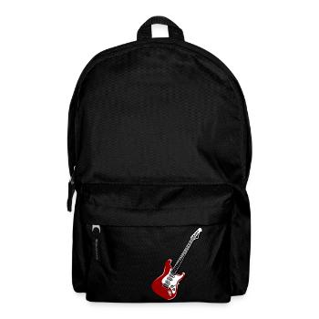 Guitar Rock Icon - Electric Guitar Icon Shirt Design - Backpack - black - Front