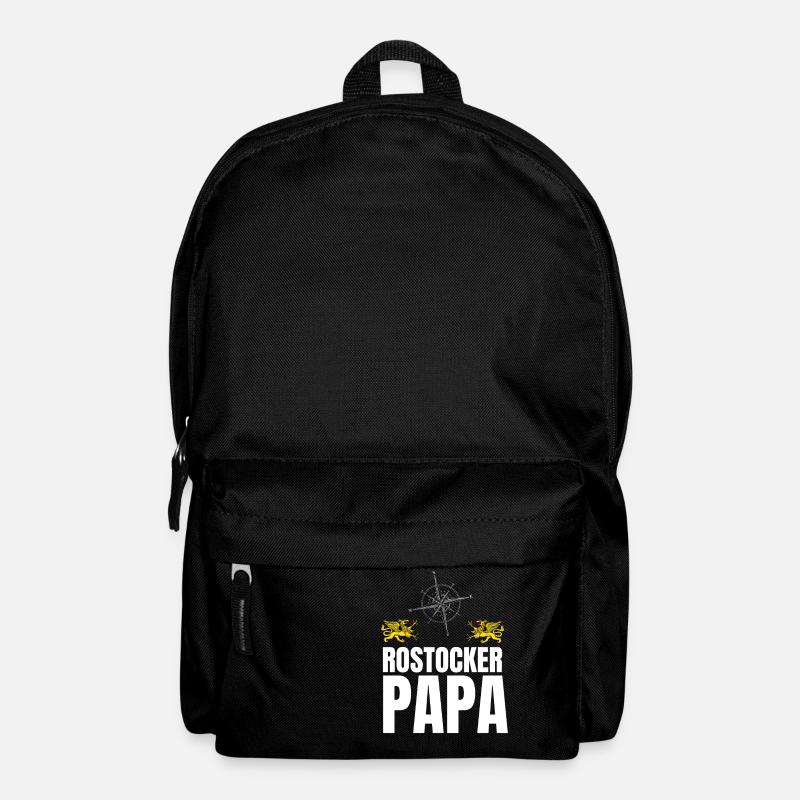 Rostock Papa Geschenk 2020 - Rucksack - Schwarz