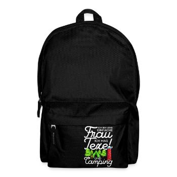 Texel und Camping Holland Leuchtturm - Rucksack - Schwarz - Vorne