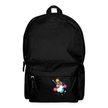 Dabbing Pinguin süß - Rucksack - Schwarz - Vorne