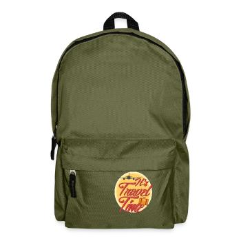 travel time - Backpack - olive green - Front