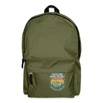 Future Marine Biologist Making Waves Ocean Student - Rucksack - Olivgrün - Vorne