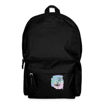 pferdekopf,pferd,aquarell,pink, schimmel,pastell - Rucksack - Schwarz - Vorne