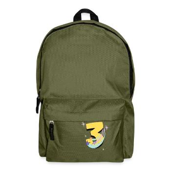 3rd birthday (3 year gift) - Backpack - olive green - Front