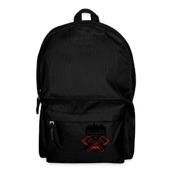 lumberjack sport wood logo - Backpack - black - Front