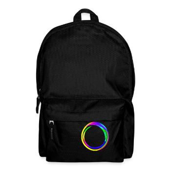 Rainbow dégradé coloré cool rétro tendance Art 4 - Sac à dos - noir - Devant