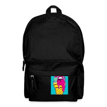 POP-Art Eiscreme - Rucksack - Schwarz - Vorne