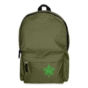 grünes Blatt - Rucksack - Olivgrün - Vorne